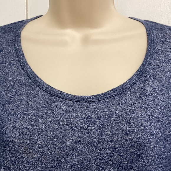 LULAROE High Low SIMPLY COMFORTABLE Blue Tunic Long Tee Mini Dress Womens Large - Picture 6 of 15